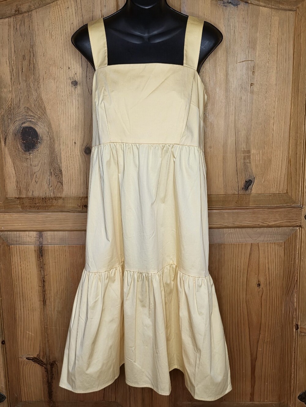 NWT GAL MEETS GLAM Butter Yellow Tiered Sundress